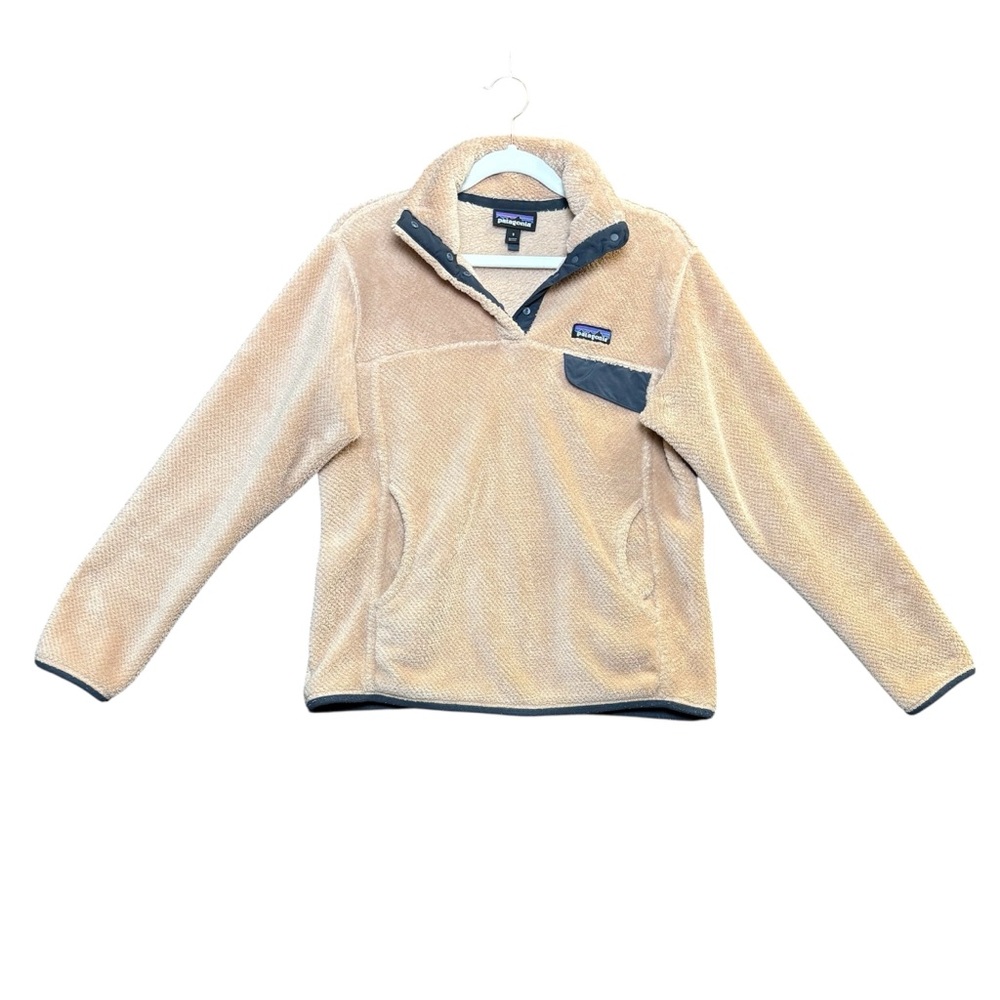 PATAGONIA Women's Re-Tool Fleece Pullover in Rosewater Size S Kangaroo Pocket